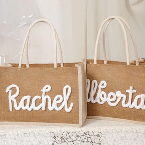 Personalized Bridesmaid Gift Bag With Charm, Bridesmaid Gift Bag, Beach Bag, Bridesmaid Proposal Bag, Bachelorette Party Bag, Wedding Favors