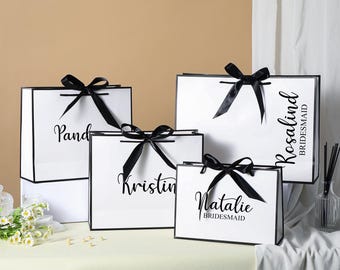 Custom Wedding Gift Bags,Personalized Bridesmaid Gift Bags,Bachelorette Party Bag,Bridal Party Gift Bags,Welcome Gift Bags,Birthday Gift Bag