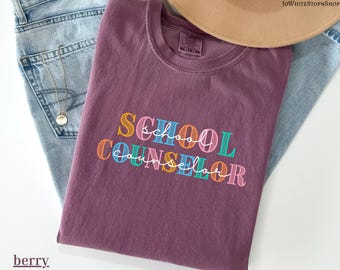 Maglietta per consulente scolastico, Maglietta per consulente scolastico, Regali per consulente scolastico, Magliette per la salute mentale della scuola, Maglietta per consulente scolastico, Magliette per terapista scolastico