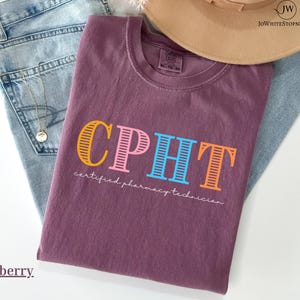 Comfort Colors Certified Pharmacy Technician Shir-CPHT Shirt-Certified Pharmacy Technician Graduation Gift-Pharma Gift-Pharmacy Tech T shirt