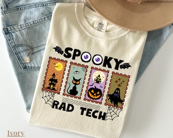Unique Halloween Radiology Shirt-Spooky Halloween Rad Tech Tshirt-Spooky Radiology Shirt-Rad Tech Halloween Shirt-X-ray Teach Shirt-
