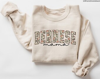 Berner Sennenhund Sweatshirt-Berner Sennenhund Shirt-Berner Sennenhund Shirt-Berner Mama Geschenke-Boho Bernese Mama Dog Shirt Geschenk