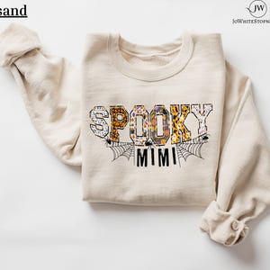 Spooky Mimi Sweatshirt-Grandma Halloween Sweatshirt-Halloween Mimi Gifts-Ghost Mimi Shirt-Cute Fall Mimi Grandma Halloween Sweatshirt-
