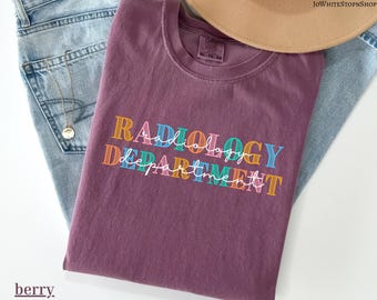 Shirt afdeling Radiologie voor medische professionals, Week van de Verpleegkundige Appreciatie, Cadeau Tech Shirt Radiologie, T-shirt Afdeling Radiologie