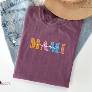 Comfort Color Mami Tshirt, Mami Announcement, Mami shirts, Mami T-shirt, Gift for Mother&#39;s Day, Gift for Mom, Mami Gifts, Baby Shower Gift