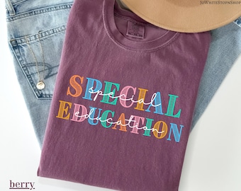 Koszulki dla nauczycieli edukacji specjalnej Comfort Colors – Prezenty dla nauczycieli edukacji specjalnej – Koszulka dla nauczyciela SPEED – Koszulka dla nauczyciela autyzmu – Koszulka dla nauczyciela SPEED