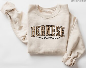 Geometric Bernese Mama Sweatshirt-Bernese Mom Sweatshirt-Bernese Mom Gift-Bernese Mama Dog Shirt Gift Idea-Dog Mom Gift-Bernese Dog Mom