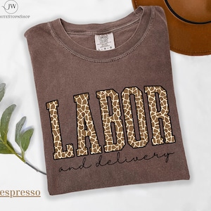 Comfort Colors® Geometric Labor And Delivery Shirt-Baby Nurse Shirts-Labor Nurse Gift-Maternity Nursing Tee-Baby Delivery T Shirt-