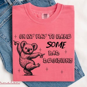 Playful dancing Koala Funny T-Shirt, Unisex Shirt, Koala Funny Graphic Tee, Koala lover, Koala Graphic shirt, Koala shirt, Gift for her him