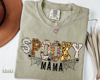 Gruselige Mama T-Shirt-Halloween Mama Shirt-Halloween Geschenk für Mama-Gespenstische Mama Shirt-Mama Club Tshirt-Gespenstische Mama Geschenk