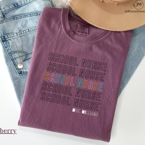 School Nurse Tshirt, Trendy School Nurse Shirt, Healthcare Appreciation, School Nurse Tshirts, Back to School, Nurse Tee, Nurse Week Gift,