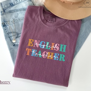 English Teacher Shirt, English Teacher Gift, Back To School Shirts, Birthday Gift for Educators, English Teacher Appreciation Gift,