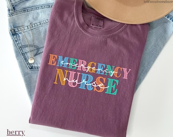 Comfy Emergency Nurse TShirt, Er Nurse TShirt, Er Nurse, Emergency Department Shirt, ED Nurse Appreciation Gift, Healthcare Worker Tee Shirt