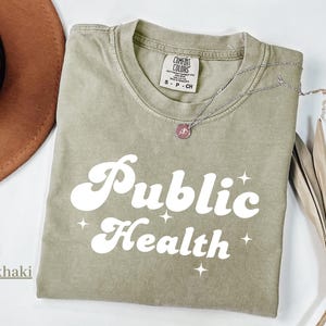 Comfort Color Public Health Shirt Gift-Health Awareness Shirt-Gift for Health Advocates-Epidemiology Shirt Registered-Vaccinated Shirt Gift