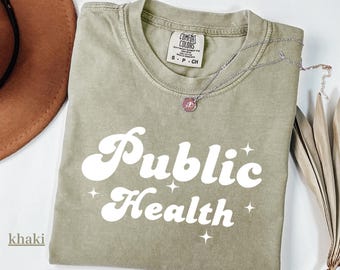 Comfort Color Public Health Shirt Gift-Health Awareness Shirt-Gift for Health Advocates-Epidemiology Shirt Registered-Vaccinated Shirt Gift