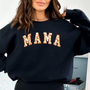 Fall Mama sweatshirt Cute Momma Outfit Mothers Day Gifts Mama gift  Christmas Mom Sweatshirt Mama Winter Sweatshirt First Time Mom Gift