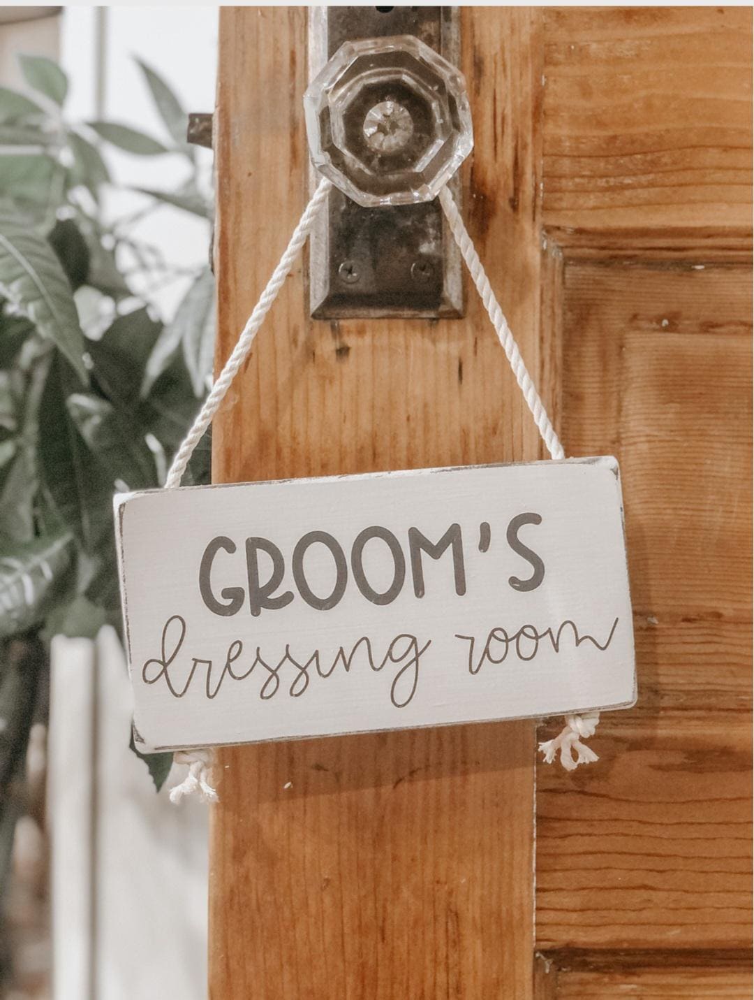 Dressing Rooom Sign Groom's Dressing Room, Mini Hanging Sign, Wooden Sign, Wedding Decor ...