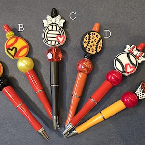 Sports Beaded Pens
