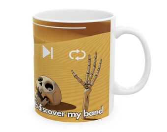 Waiting for the algorithm to discover my band funny coffee mug. (11oz)