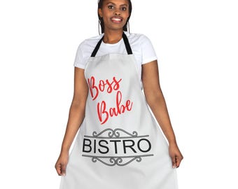 Slay in Style with the Boss Babe Bistro Apron - A Must-Have Gift for Women, Ideal for Birthdays, Bridal Showers and More