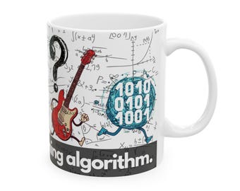 The elusive streaming music algorithm funny coffee mug. (11oz)