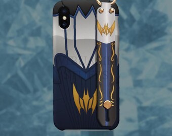 Kamen Rider Phone Case with Handstrap for iPhone Samsung Android – Knight Darkwing Durable Cover