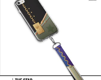 Star Stand Anime-Inspired Phone Case with Lanyard Strap for iPhone & Android | Stardust Aesthetic Protective Cover