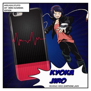 My Hero Academia Phone Case Kyoka Jiro Anime Aesthetic Protective Cover for iPhone & Android Fans