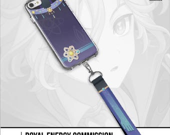 Mitya Genshin Impact Phone Case with Handstrap Lanyard – Aesthetic Protective Cover