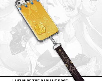 Navia Genshin Impact Phone Case with Handstrap Lanyard – Aesthetic Protective Cover