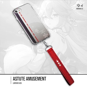 Genshin Auswirkungen Handyhülle mit Handschlaufe, Lanyard - Yae Miko Aesthetic für iPhone, Samsung & Android-Geräte