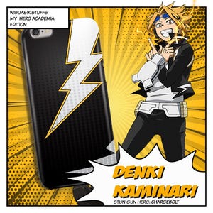My Hero Academia Phone Case - Denki Kaminari Anime Aesthetic Protective Cover for iPhone & Android