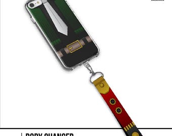 Plague Doctor Villain Anime-Inspired Phone Case Lanyard Hand Strap for iPhone & Android | Dark Aesthetic Protective Cover
