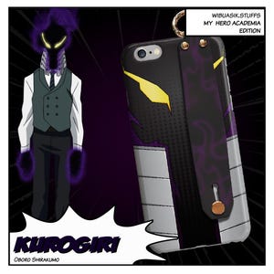 My Hero Academia Phone Case Kurogiri Anime Aesthetic Durable Protective Cover Gift for Fans