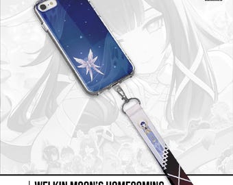 Genshin Impact Phone Case with Handstrap – Columbina Damselette Kuutar Protective Cover for Mobile Devices