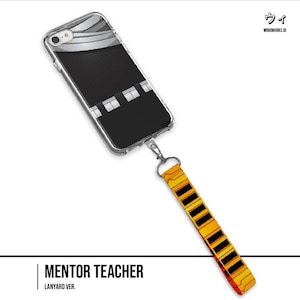 Underground Mentor Hero Anime-Inspired Phone Case Lanyard Charm for iPhone & Samsung | Teacher Eraser Aesthetic Cover