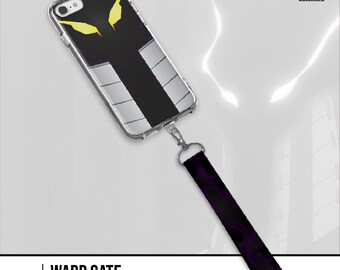 Funda para teléfono con colgante de villano de la niebla oscura, inspirada en el anime, para iPhone y Samsung / Cubierta con estética de sombra misteriosa