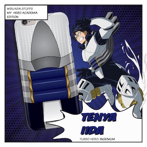 My Hero Academia Phone Case Iida Tenya Anime Aesthetic Cover Ingenium Stylish Protective Gift