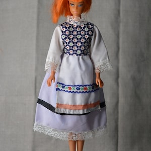 Vintage Francie Klon Oma Prairie Style Kleid mit Schürze, 1960er Jahre