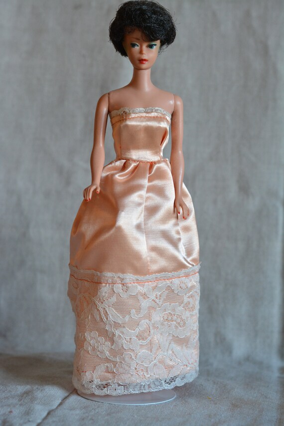 Vintage Barbie Handmade Pink Satin 