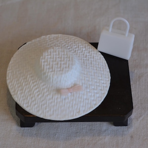 Vintage Barbie Clone Premier Doll Togs Rare Woven-Look Hat, Hong Kong 60s