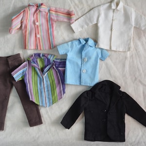 Vintage Ideal Tammy’s Dad Clone Clothes, 4 Shirts, Pants, Jacket, 60s