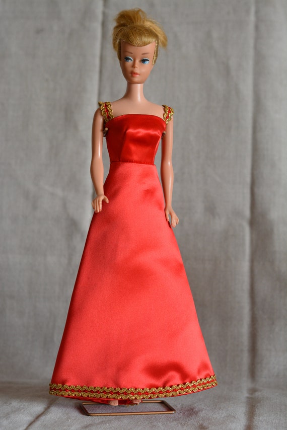 red barbie gown