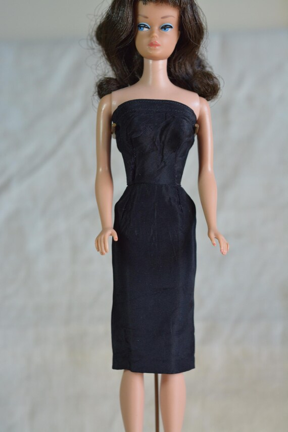 Vintage Barbie Black Magic #1609 Satin Sheath Dress, Mattel