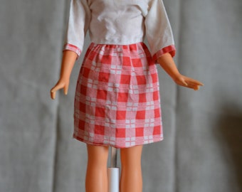 Vintage 60s Doll Dress fits 14"-15" Fasion Doll