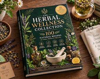 The Herbal Wellness Collection | 100 Recipes | Wellness Remedies & Natural Living Guide
