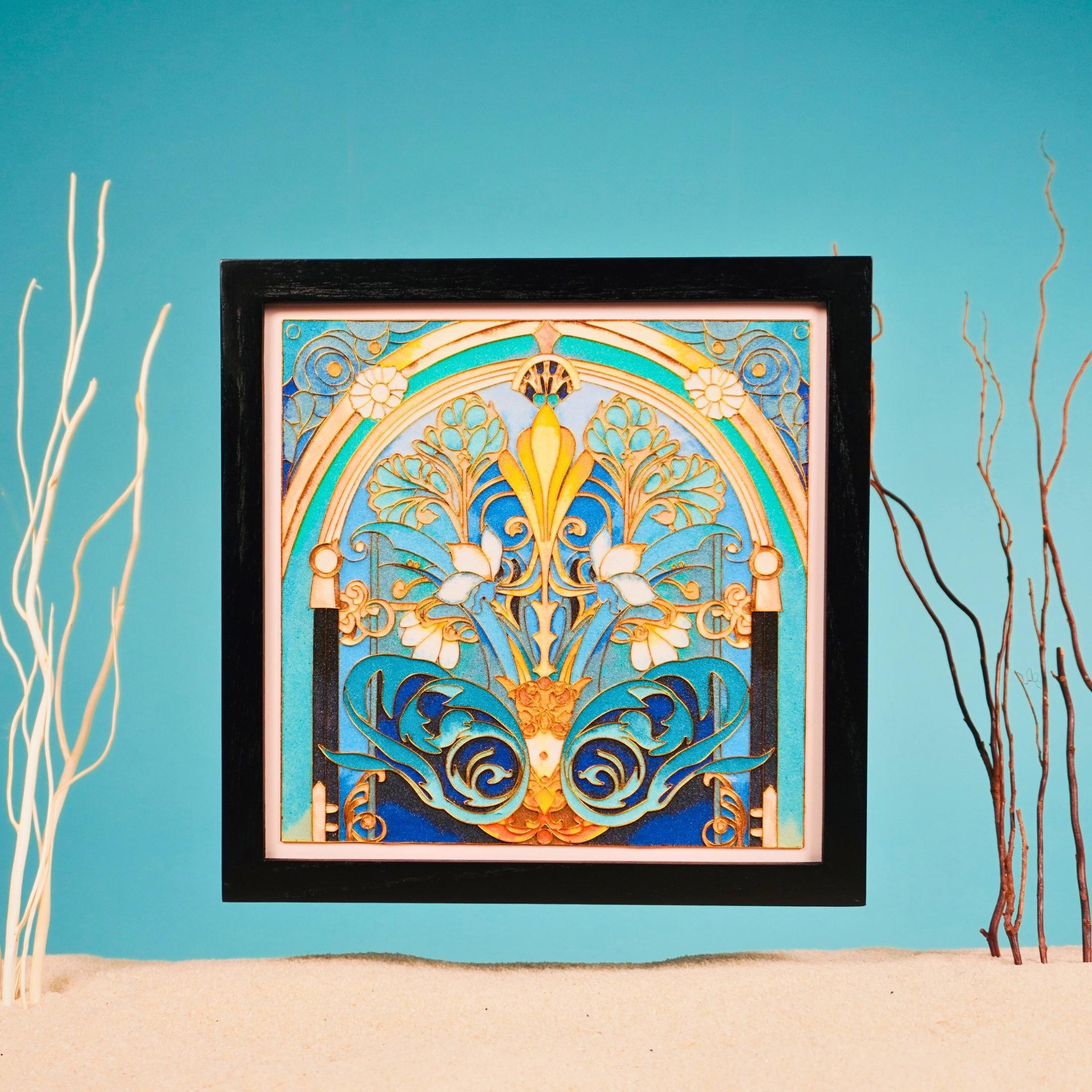Art Nouveau Whimsical DIY Cloisonné Craft Kit; Enamel Art Painting; Crafting Kits Gifts, Art ...