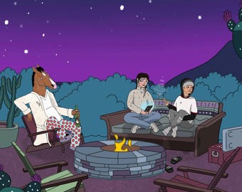 IMPRESIÓN PERSONALIZADA DE BOJACK: regalo perfecto enmarcado para parejas, amigos y cualquier otra persona que comparta el amor por el mundo caprichoso.