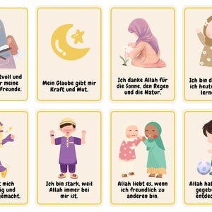 30 tarjetas de afirmación islámica para pequeños musulmanes l Motivación y fuerza de la fe en la vida cotidiana l Niños musulmanes l Afirmación musulmana