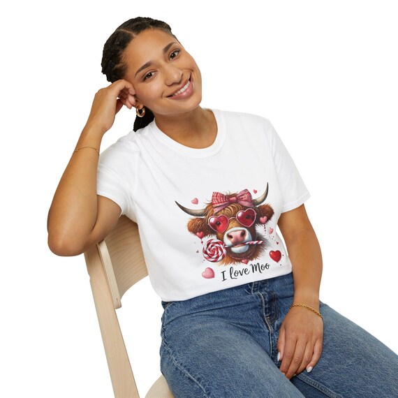 I Love Moo Valentines Day T-Shirt